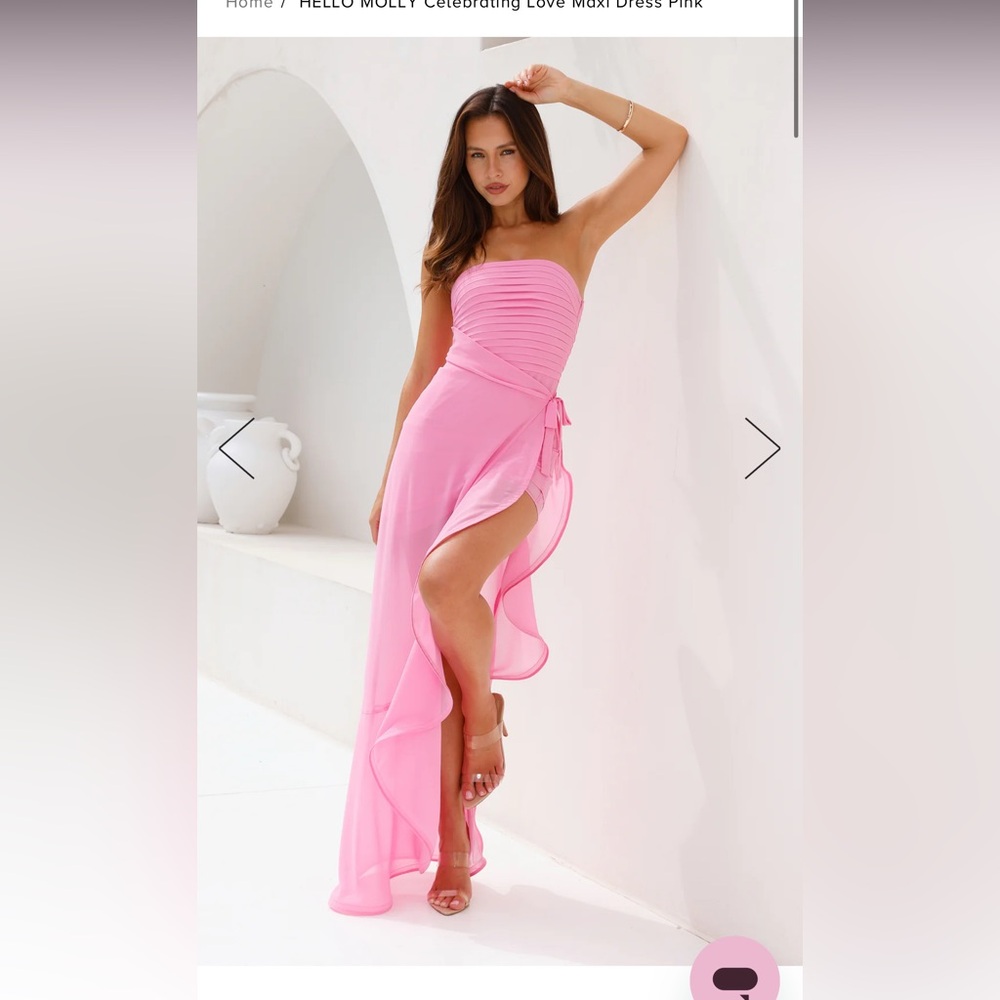 Hello Molly Celebrating Love Maxi Dress in Pink